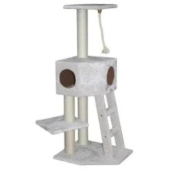 EBI Arbre à chat avec panier et griffoir coloris beige Rover classic - 120 cm