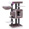 PETREBELS Arbre à chat coloris marron Cleopatra 134 – 55 x 45 x 134 cm