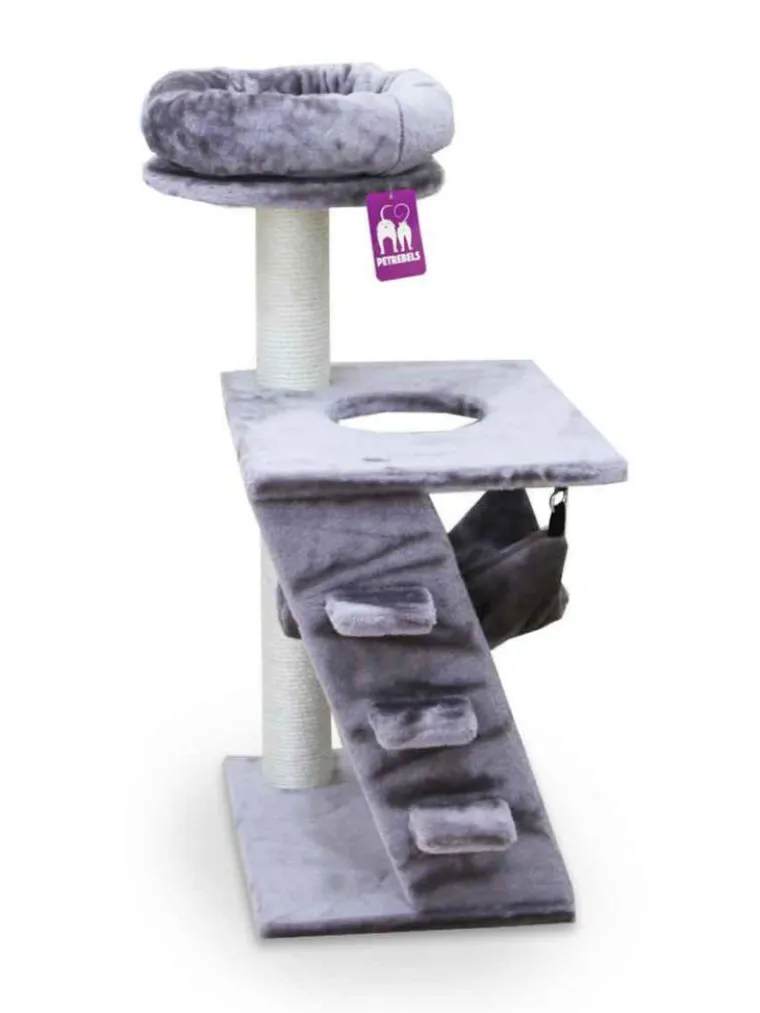 PETREBELS Arbre à chat coloris marron Seattle 89 – 35 x 48 x 89 cm