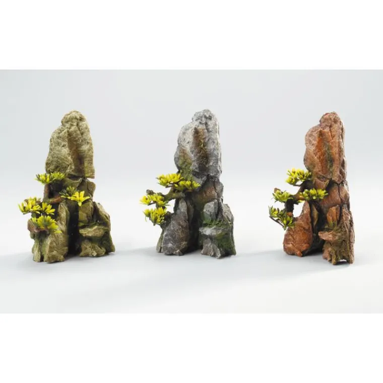 EUROPET Assortiment de décors avec bonsaï pour aquarium 17,2 cm