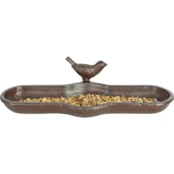 ESSCHERT DESIGN Bain d’oiseau en fonte 29,5x13x7,1 cm