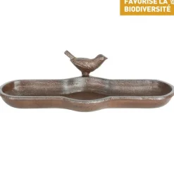 ESSCHERT DESIGN Bain d’oiseau en fonte 29,5x13x7,1 cm