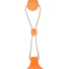 FLAMINGO Balle pour chien avec ventouse orange
