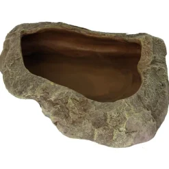 REPTILE PLANET Bassin ou gamelle pour terrarium coloris gris Repti Dish Corner - Taille XXL 24 x 22 x 10 cm