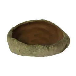REPTILE PLANET Bassin ou mangeoire pour terrarium coloris gris Repti Dish - Taille L 14 x 4 x 11 cm