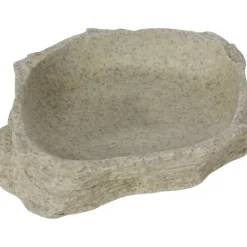 REPTILE PLANET Bassin ou mangeoire pour terrarium coloris gris Stone Age Serie Dish - Taille XS 11 x 2,5 x 0,90 cm