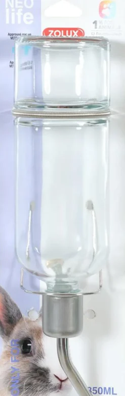 ZOLUX Biberon en verre pour lapins et cochons d’inde - 350 ml