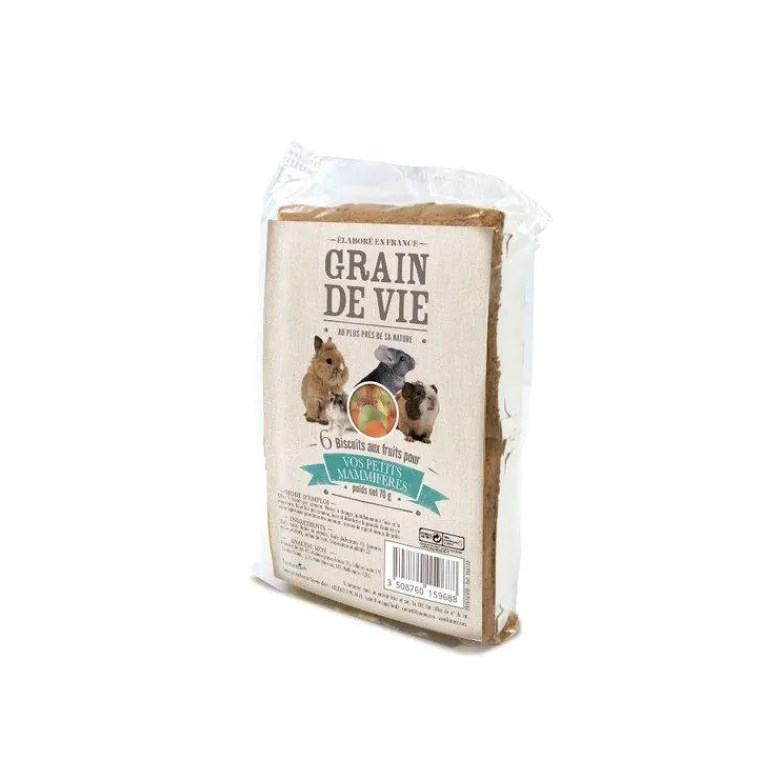 GRAIN DE VIE Biscuits pour petits mammifères - 70 g