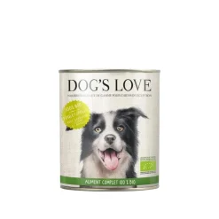 DOG'S LOVE Boîte bio au poulet pour chien, 200 g