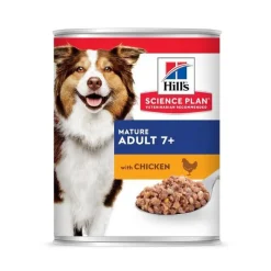 HILL'S Boîte pour chiens adultes/seniors au poulet Hill’s – Boîte de 370 gr