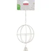 ZOLUX Boule à foin à suspendre pour les rongeurs en métal coloris beige - 11 x 11 x 27 cm