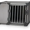 TRIXIE Box de transport pour chien en aluminium coloris gris graphite - 92 x 64 x 78 cm