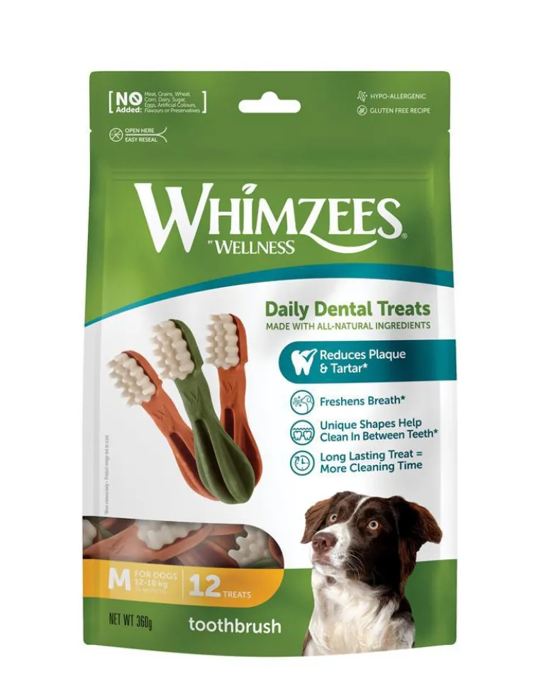 WHIMZEES Brosses à dents pour chien taille M - lot de 12