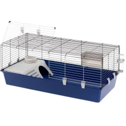 FERPLAST Cage à lapin rectangulaire Rabbit 120 - 118 x 59 x 52 cm