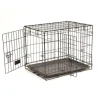 NEW CONCEPT INT Cage d'éducation noire pour chien et chiot avec 2 portes - 61 x 45 x 48 cm