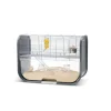 SAVIC Cage pour gerbille coloris gris Lugano - 60 x 29 x 44 cm