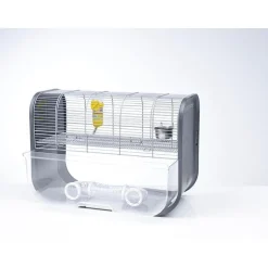 SAVIC Cage pour gerbille coloris gris Lugano - 60 x 29 x 44 cm