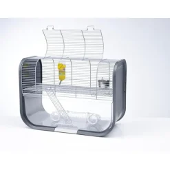SAVIC Cage pour gerbille coloris gris Lugano - 60 x 29 x 44 cm