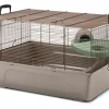 SAVIC Cage pour hamster et souris à barreaux serrés coloris gris/fils cuivre Savix Jerry - 67 x 49 x 36,5 cm