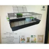 GRAIN DE VIE Cage pour lapin nain coloris noir avec 4 produits inclus Basics kit complet – 59 x 118 x 43 cm