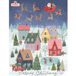 WINDEL Calendrier de l'Avent pour enfant chocolat - 35 x 25,5 cm