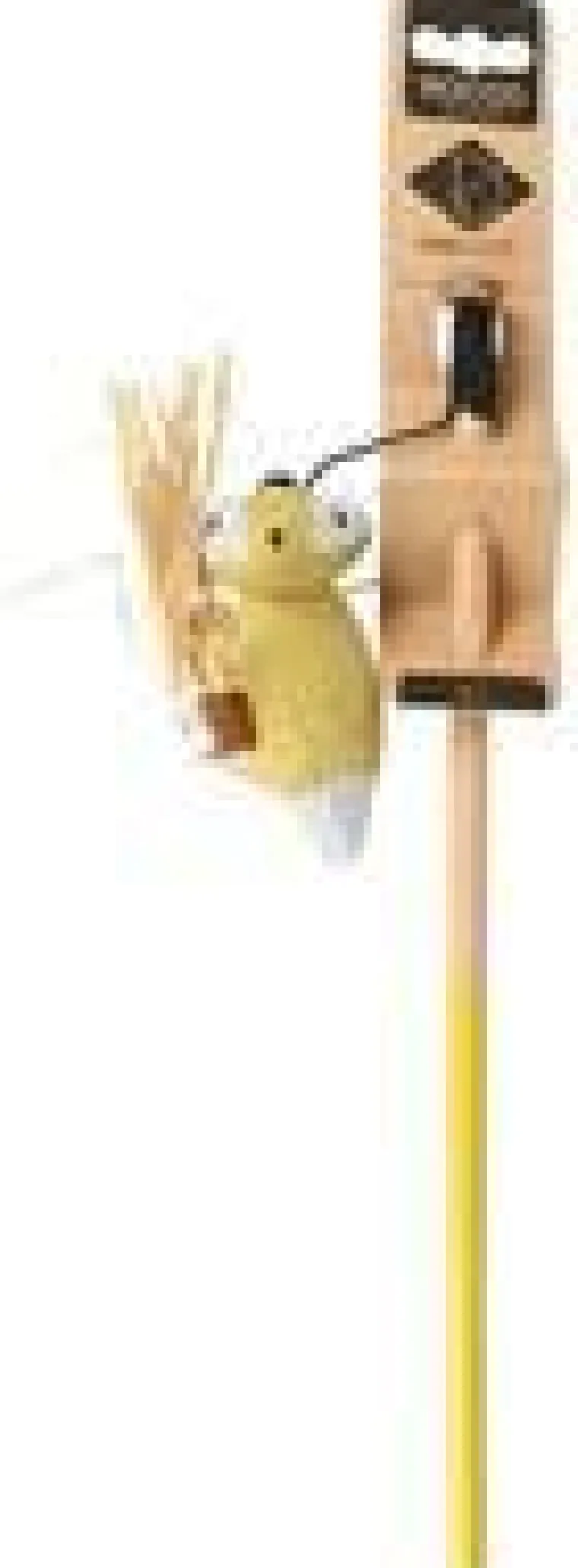 D&D Canne à pêche pour chat coloris multicolore animal avec queue en paille Home Rocco - 35 x 5 x 4 cm