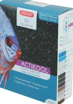 ZOLUX Charbon actif pour aquarium coloris noir Actikool - 600 ml