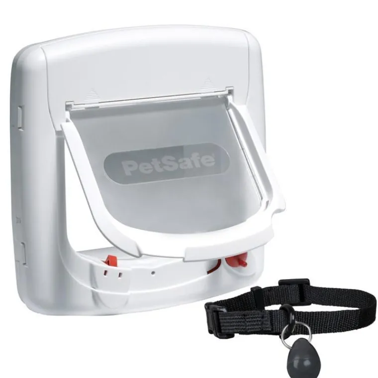 PETSAFE Chatière magnétique luxe blanche