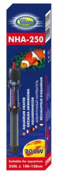 BLUE CORAL Chauffage aquarium 250W, efficacité élevée, AQUA NOVA