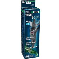 JBL Chauffage externe pour aquarium d’eau douce ou d'eau de mer coloris gris ProTemp E300