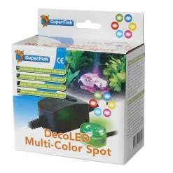 SUPERFISH Éclairage Deco LED Multicolor Spot pour Déco Led 2 W. 12,2x13,5x6,8 cm