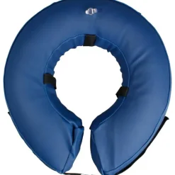 FLAMINGO Collerette gonflable pour chien coloris bleue taille L - Ø40/60 cm