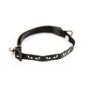 MARTIN SELLIER Collier Argent pour chat noir motif yeux de chat