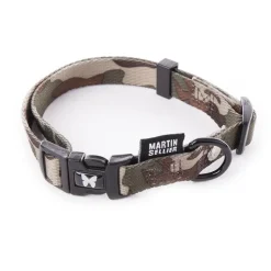MARTIN SELLIER Collier Camouflage marron pour chien - 1,5x30/45 cm