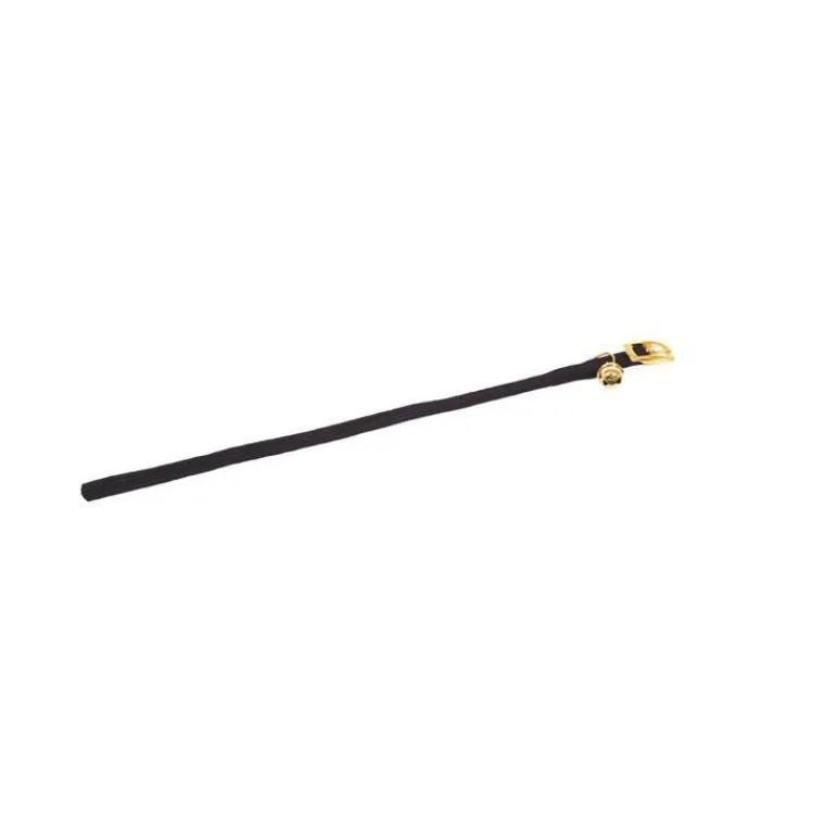 MARTIN SELLIER Collier chat noir en nylon tubulaire avec grelot 10 mm - 30 cm
