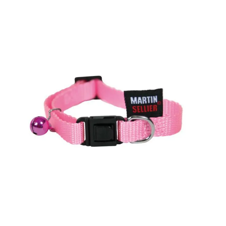 MARTIN SELLIER Collier chat rose 1x20/30 cm