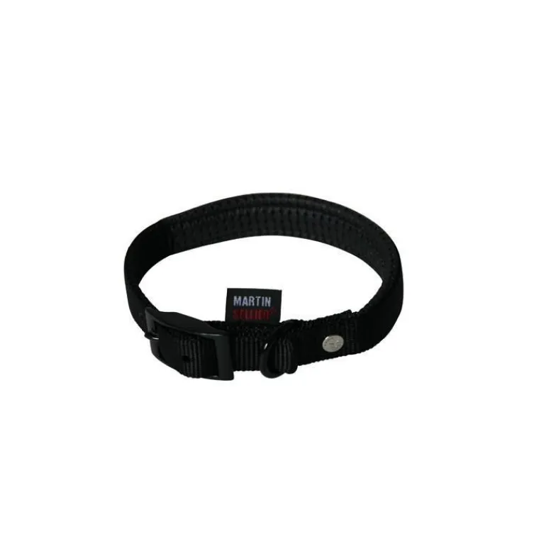 MARTIN SELLIER Collier chien 45cm noir confort 20mm
