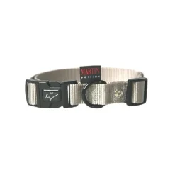 MARTIN SELLIER Collier chien réglable 16mm / 30-45cm gris