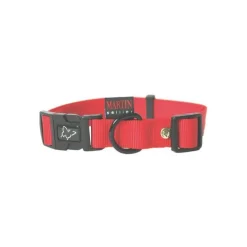 MARTIN SELLIER Collier chien réglable 25mm / 45-65cm rouge