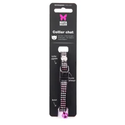 MARTIN SELLIER Collier Croix rose