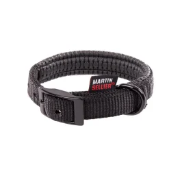 MARTIN SELLIER Collier droit Confort pour chien coloris noir - 1,6x35 cm