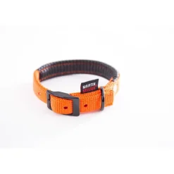 MARTIN SELLIER Collier droit Confort pour chien coloris orange - 1,6x35 cm