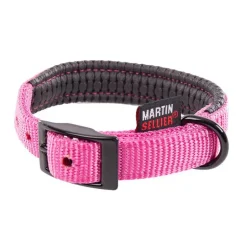 MARTIN SELLIER Collier droit Confort pour chien coloris rose - 2,5x55 cm