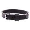 MARTIN SELLIER Collier en cuir double épaisseur pour chien coloris noir - 65 cm