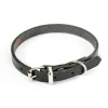 MARTIN SELLIER Collier en cuir noir pour chien 1,4x36 cm
