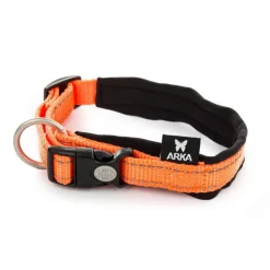 MARTIN SELLIER Collier en nylon orange réfléchissant Neo+ - S