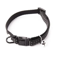 MARTIN SELLIER Collier en nylon pour chat Flash noir