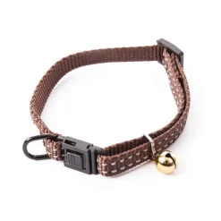 MARTIN SELLIER Collier en nylon pour chat Flash marron