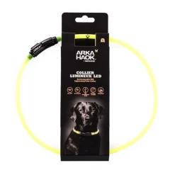MARTIN SELLIER Collier en tube LED jaune 1x70 cm