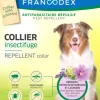 FRANCODEX Collier insectifuge pour grand chien de plus de 20 kg coloris blanc - Ø 72 cm